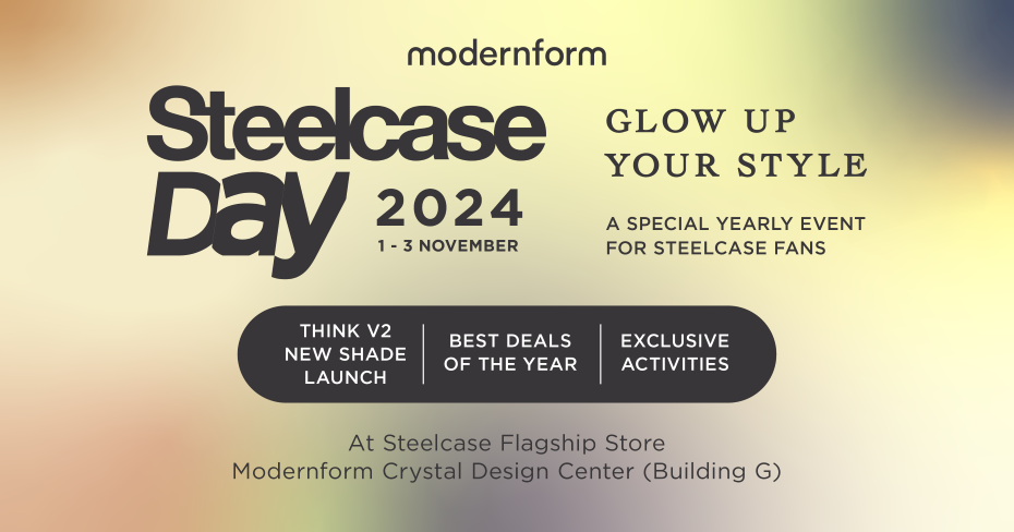 โมเดอร์นฟอร์ม จัดงาน Steelcase Day นวัตกรรมเฟอร์นิเจอร์สำนักงานระดับโลก ตอบโจทย์การใช้งานเพื่อสุขภาพ